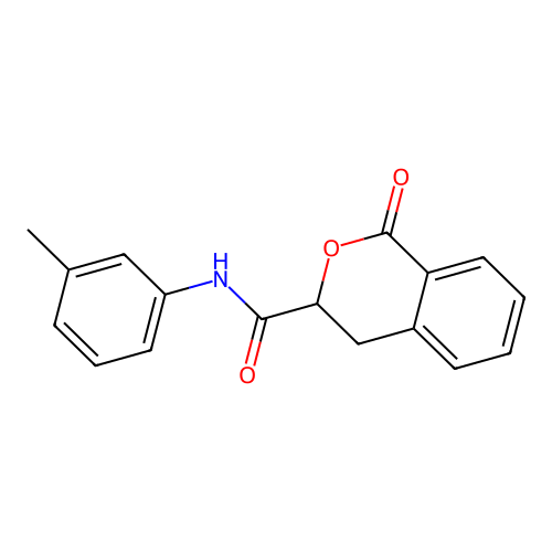1-oxo-N-(m-tolyl)isochroman-3-carboxamide structure