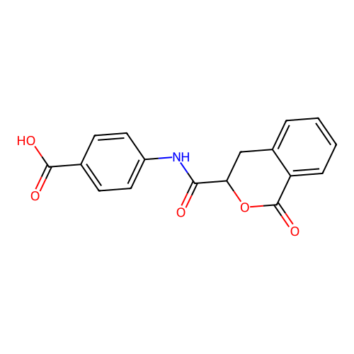 4-(1-Oxoisochroman-3-carboxamido)benzoic acid structure