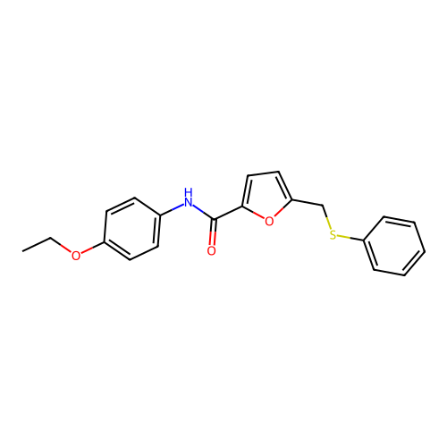 N-(4-ethoxyphenyl)-5-[(phenylsulfanyl)methyl]furan-2-carboxamide structure
