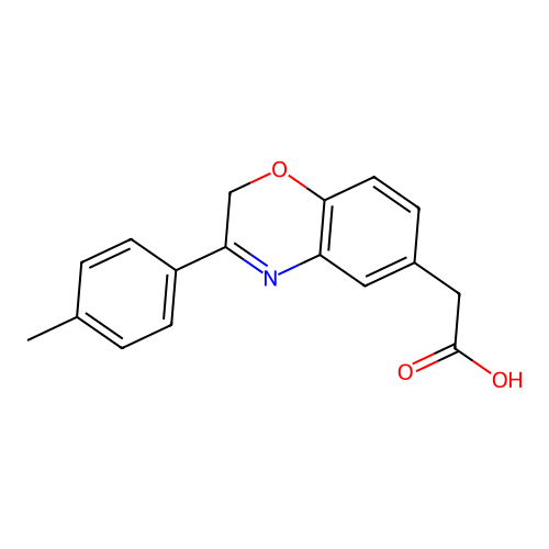 2H-1,4-Benzoxazine-6-acetic acid, 3-(4-methylphenyl)- structure