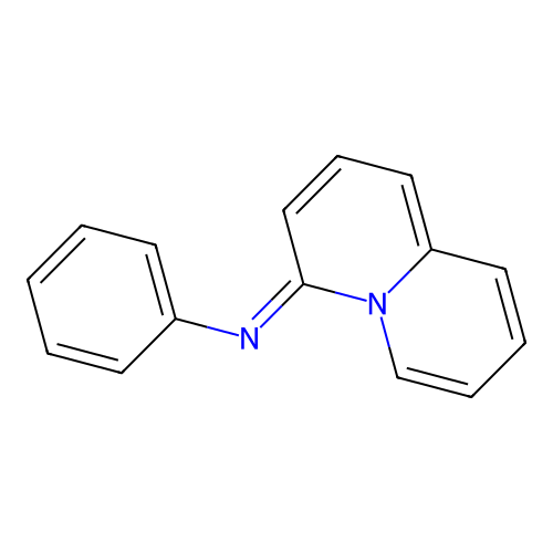 4-phenylimino-4H-quinolizine structure
