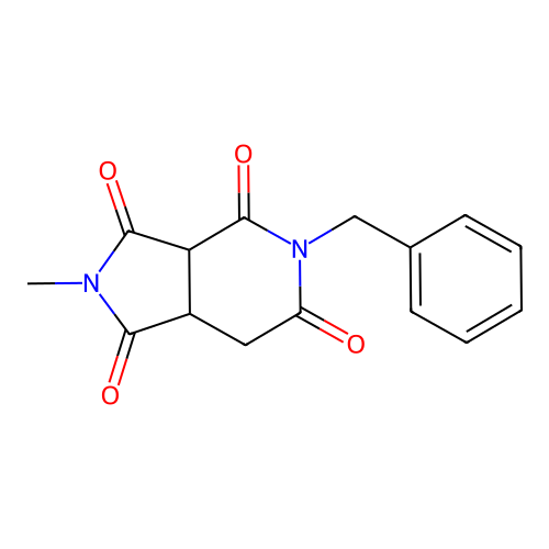 5-Benzyl-2-methyldihydro-1H-pyrrolo[3,4-c]pyridine-1,3,4,6(2H,3aH,5H)-tetrone structure