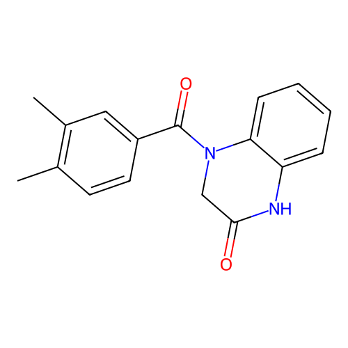 4-(3,4-Dimethylbenzoyl)-1,2,3,4-tetrahydroquinoxalin-2-one structure
