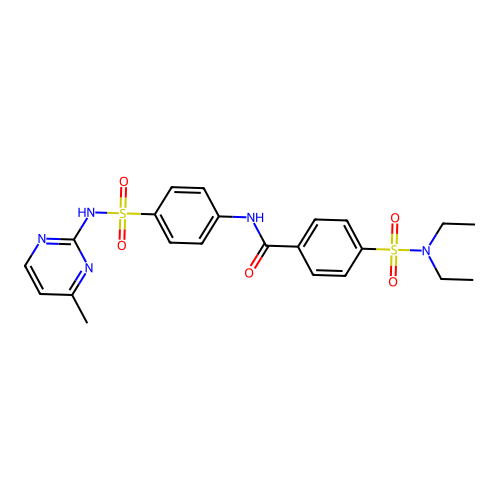 4-(diethylsulfamoyl)-N-{4-[(4-methylpyrimidin-2-yl)sulfamoyl]phenyl}benzamide structure
