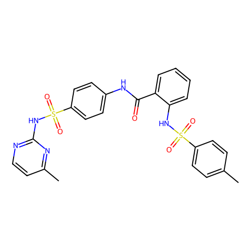2-(4-METHYLBENZENESULFONAMIDO)-N-{4-[(4-METHYLPYRIMIDIN-2-YL)SULFAMOYL]PHENYL}BENZAMIDE structure