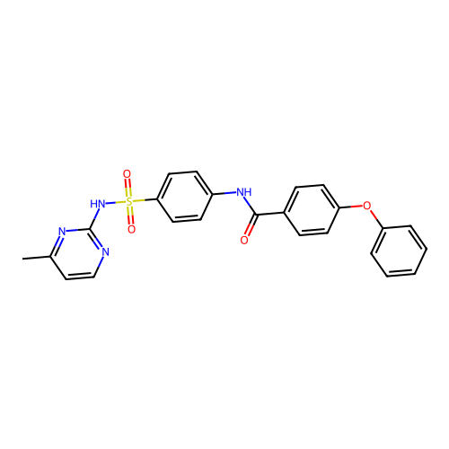 N-[4-[(4-methylpyrimidin-2-yl)sulfamoyl]phenyl]-4-phenoxybenzamide structure