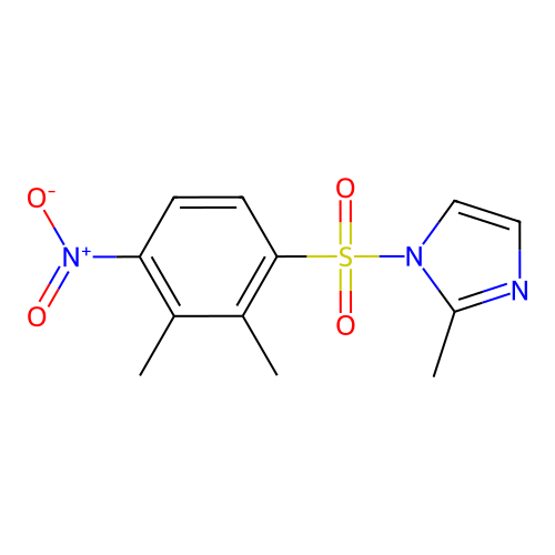 1-(2,3-Dimethyl-4-nitrophenyl)sulfonyl-2-methylimidazole structure
