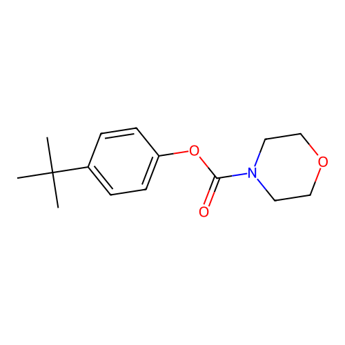 4-Tert-butylphenyl morpholine-4-carboxylate structure