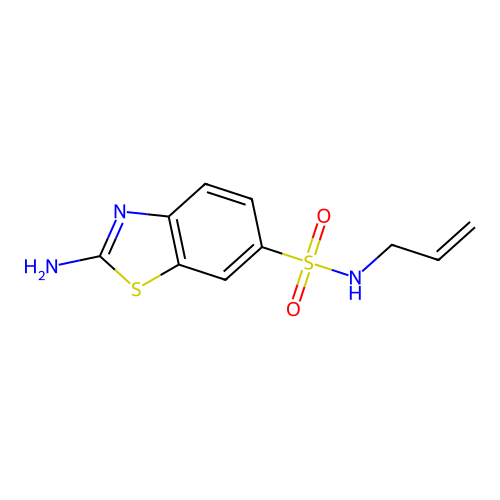2-amino-N-(prop-2-en-1-yl)-1,3-benzothiazole-6-sulfonamide structure