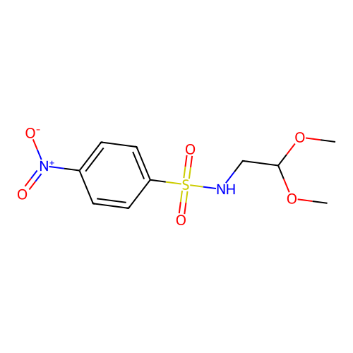 N-(2,2-dimethoxyethyl)-4-nitrobenzenesulfonamide structure