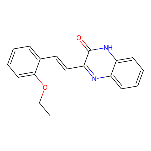 3-[(E)-2-(2-ethoxyphenyl)ethenyl]-1H-quinoxalin-2-one structure