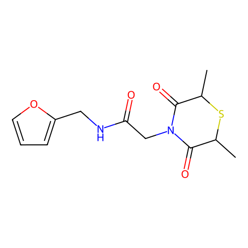 2-(2,6-dimethyl-3,5-dioxothiomorpholin-4-yl)-N-(furan-2-ylmethyl)acetamide structure