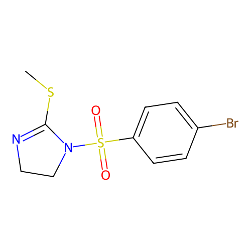 1-(4-Bromophenyl)sulfonyl-2-methylsulfanyl-4,5-dihydroimidazole structure