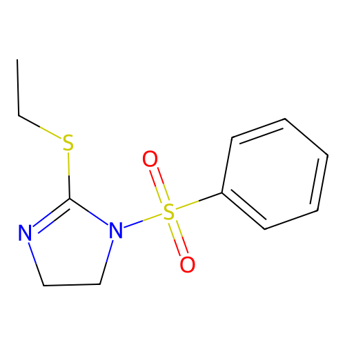1-(Benzenesulfonyl)-2-ethylsulfanyl-4,5-dihydroimidazole structure