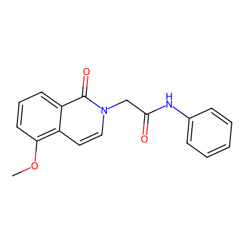 2-(5-methoxy-1-oxoisoquinolin-2-yl)-N-phenylacetamide structure
