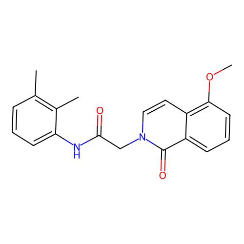 N-(2,3-dimethylphenyl)-2-(5-methoxy-1-oxoisoquinolin-2-yl)acetamide structure