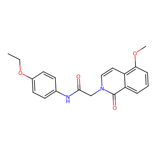 N-(4-ethoxyphenyl)-2-(5-methoxy-1-oxoisoquinolin-2-yl)acetamide structure