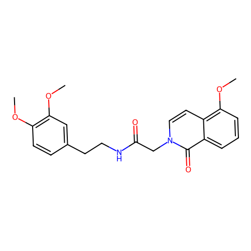N-(3,4-dimethoxyphenethyl)-2-(5-methoxy-1-oxoisoquinolin-2(1H)-yl)acetamide structure