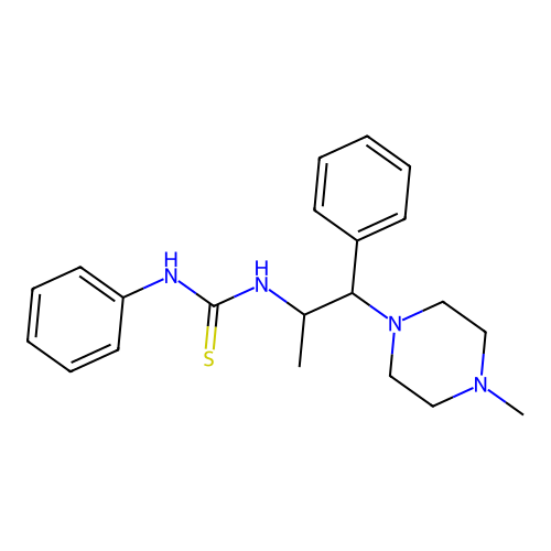 1-(1-(4-Methylpiperazin-1-yl)-1-phenylpropan-2-yl)-3-phenylthiourea structure