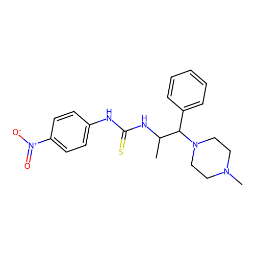 1-[1-(4-Methylpiperazin-1-yl)-1-phenylpropan-2-yl]-3-(4-nitrophenyl)thiourea structure