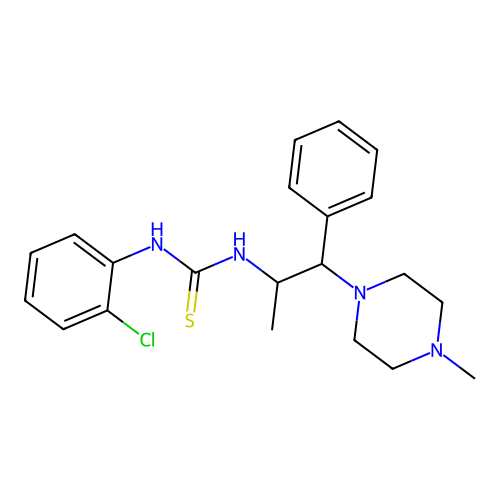 1-(2-Chlorophenyl)-3-(1-(4-methylpiperazin-1-yl)-1-phenylpropan-2-yl)thiourea structure