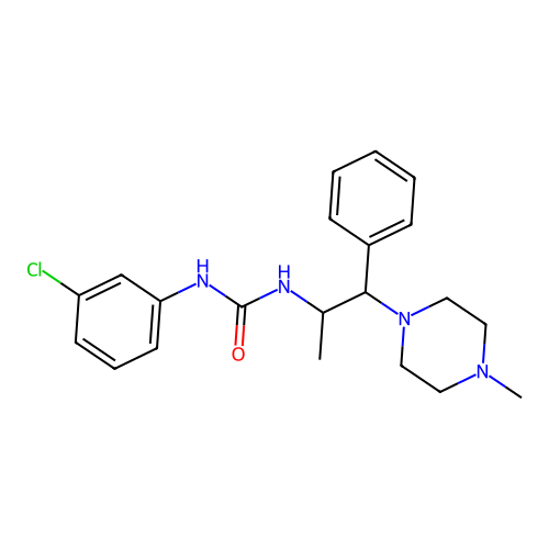1-(3-Chlorophenyl)-3-(1-(4-methylpiperazin-1-yl)-1-phenylpropan-2-yl)urea structure