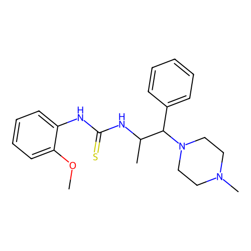 1-(2-Methoxyphenyl)-3-(1-(4-methylpiperazin-1-yl)-1-phenylpropan-2-yl)thiourea structure