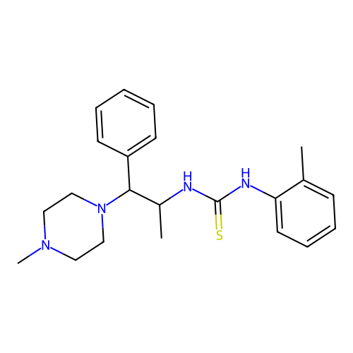1-(1-(4-Methylpiperazin-1-yl)-1-phenylpropan-2-yl)-3-(o-tolyl)thiourea structure