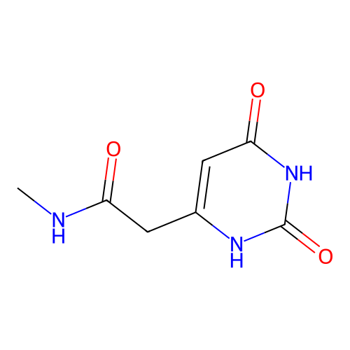 2-(2,4-dioxo-1H-pyrimidin-6-yl)-N-methylacetamide structure