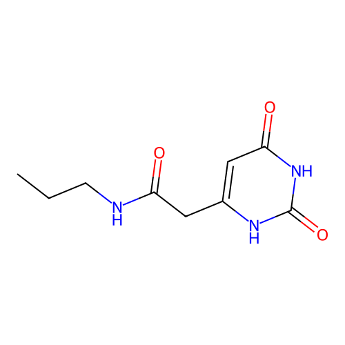 2-(2,6-dioxo-1,2,3,6-tetrahydropyrimidin-4-yl)-N-propylacetamide structure