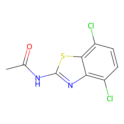N-(4,7-dichloro-1,3-benzothiazol-2-yl)acetamide structure
