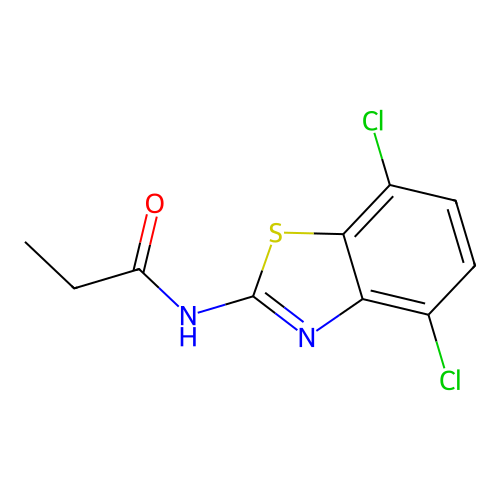 N-(4,7-dichlorobenzo[d]thiazol-2-yl)propionamide structure