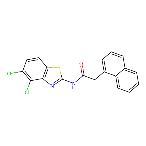 N-(4,5-dichlorobenzo[d]thiazol-2-yl)-2-(naphthalen-1-yl)acetamide structure