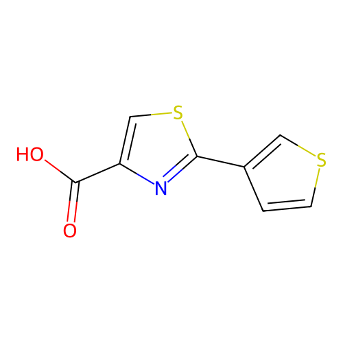 2-(Thiophen-3-yl)-1,3-thiazole-4-carboxylic acid structure