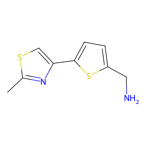 [5-(2-Methyl-1,3-thiazol-4-yl)thiophen-2-yl]methanamine structure