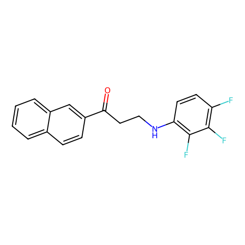 1-(2-Naphthyl)-3-(2,3,4-trifluoroanilino)-1-propanone structure