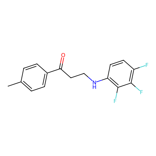 1-(4-Methylphenyl)-3-(2,3,4-trifluoroanilino)-1-propanone structure