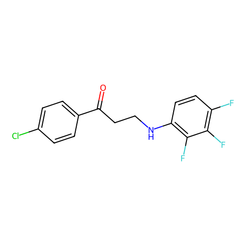 1-(4-Chlorophenyl)-3-(2,3,4-trifluoroanilino)-1-propanone structure