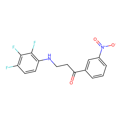 1-(3-Nitrophenyl)-3-(2,3,4-trifluoroanilino)-1-propanone structure