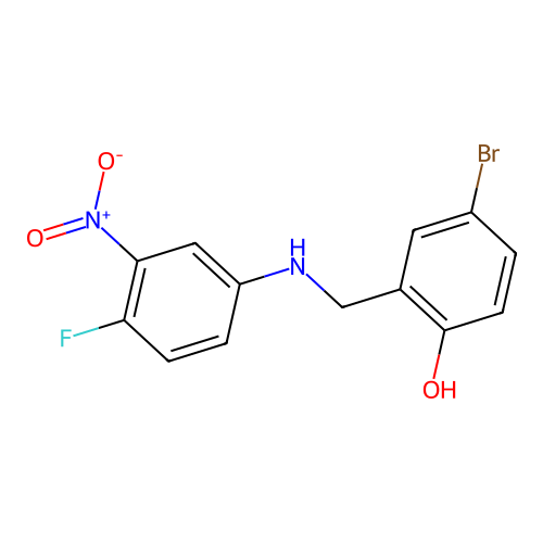 4-Bromo-2-[(4-fluoro-3-nitroanilino)methyl]benzenol structure