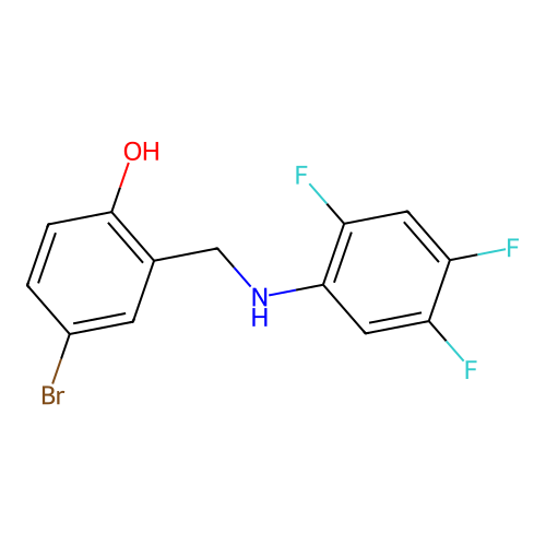 4-Bromo-2-[(2,4,5-trifluoroanilino)methyl]benzenol structure