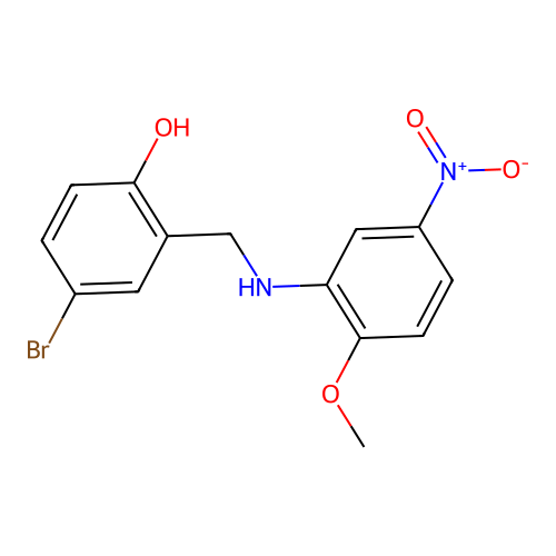 4-Bromo-2-[(2-methoxy-5-nitroanilino)methyl]phenol structure