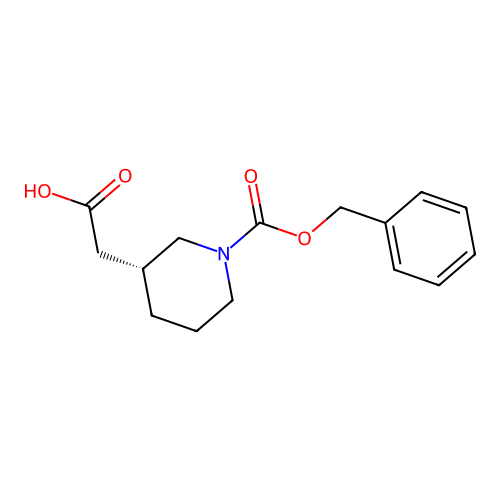 (R)-2-(1-((Benzyloxy)carbonyl)piperidin-3-yl)acetic acid structure