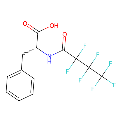 N-(2,2,3,3,4,4,4-Heptafluorobutanoyl)-D-phenylalanine structure