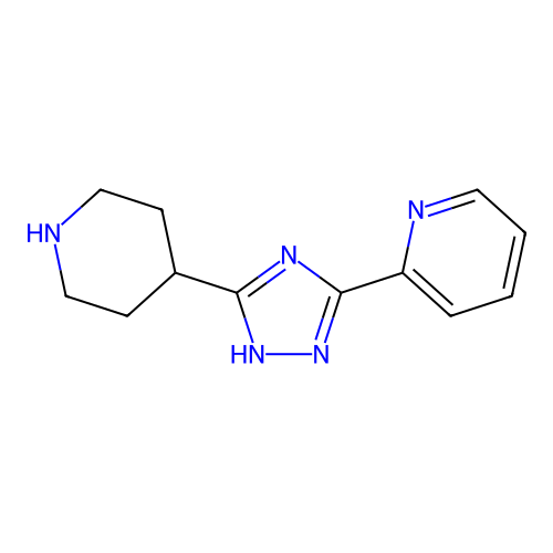 2-(3-piperidin-4-yl-1H-1,2,4-triazol-5-yl)pyridine structure