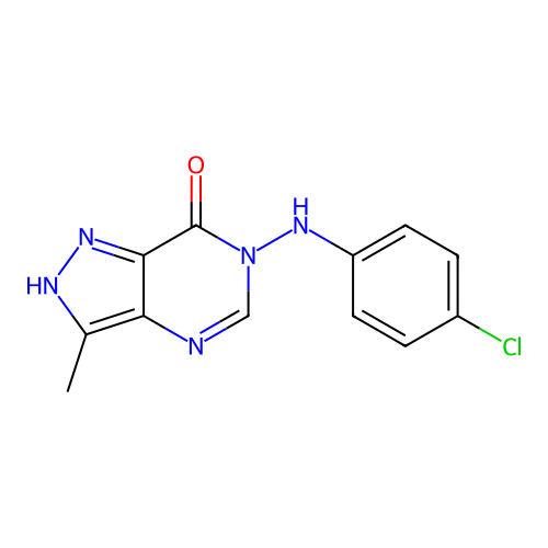 6-((4-Chlorophenyl)amino)-3-methyl-1H-pyrazolo[4,3-d]pyrimidin-7(6H)-one structure