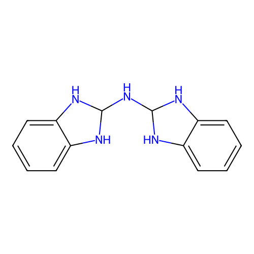 N-(2,3-dihydro-1H-benzimidazol-2-yl)-2,3-dihydro-1H-benzimidazol-2-amine structure