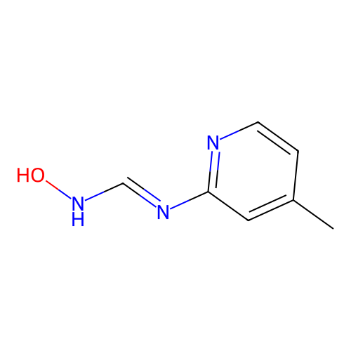 N-hydroxy-N'-(4-methyl-2-pyridinyl)methanimidamide structure