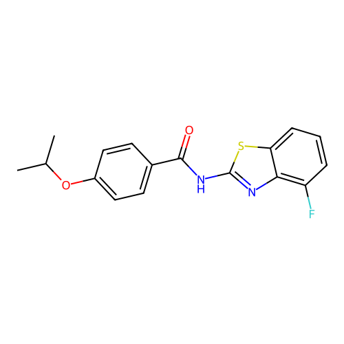 N-(4-fluorobenzo[d]thiazol-2-yl)-4-isopropoxybenzamide structure