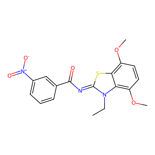 (Z)-N-(3-ethyl-4,7-dimethoxybenzo[d]thiazol-2(3H)-ylidene)-3-nitrobenzamide structure